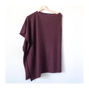 LIKE NEW | Ann Taylor | Cranberry Shawl/Poncho